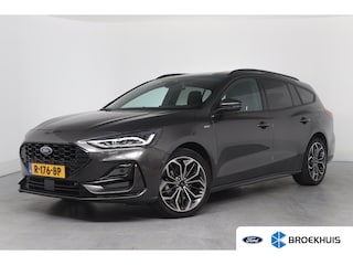 Ford Focus Wagon 1.0 EcoBoost Hybrid ST Line X | 1e Eigenaar! | Dealer Onderhouden! | Winter Pack | Camera | Clima | Cruise Adaptive | LED | Keyless | BLIS | Parkeersensoren V+A | Lichtmetalen Velgen