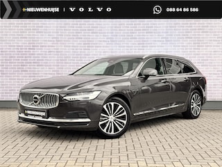 Volvo V90 2.0 T6 Plug-in hybrid AWD Core Bright | Adaptieve Cruise Control | Trekhaak | Harman Kardon Audio | Stoel-/Stuur-/Voorruit | Parkeercamera | Dodehoek Detectie | Parkeerverwarming |