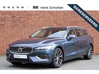 Volvo V60 T6 Plug-in hybrid AWD Plus Bright | Elektrische voorstoelen met geheugenfunctie | Stoel-/ stuurwielverwarming | Verwarmbare achterbank | Elektrisch bedienbare achterklep | Lederen bekleding | Apple CarPlay, Android Auto | Adaptive Cruise Control | Park Assist voor + achter incl. camera