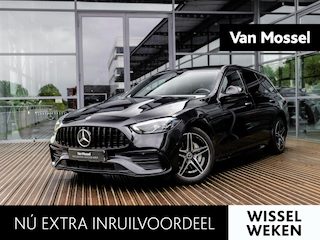Mercedes-Benz C-klasse Estate 300 e AMG Line | NIGHT PAKKET | PANORAMA-SCHUIF-KANTELDAK | STOELMEMORY | KEYLESS ENTRY | APPLE CARPLAY | SFEERVERLICHTING | ACHTERUITRIJCAMERA | STOELVERWARMING | SOUNDSYSTEM |