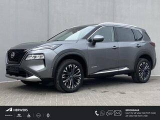 Nissan X-Trail 1.5 e-4orce Tekna 4WD / Gratis vaste Trekhaak 1800kg Trekgewicht / Fabrieksgarantie t/m 1-2028 / Volledig Onderhoud / Trekgewicht 1.800KG / Stoel-/Stuur-/Voorruit-/Achterbankverwarming / Navigatie / Apple Carplay/Android Auto /