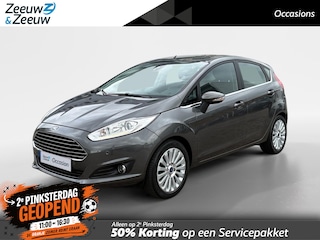 Ford Fiesta 1.0 EcoBoost Titanium | 12 Maanden BOVAG Garantie | Inclusief Winterbanden | Navigatie | Airco | Cruise Control | Lichtmetalen Velgen |