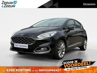 Ford Fiesta 1.0 EcoBoost Hybrid Vignale | Dealer onderhouden | NL auto | Adaptief cruise control | BLIS | Winter pack | Parkeersensoren voor en achter | Achteruitrijcamera | 17" lichtmetalen velgen | Draadloos opladen mobiel | Privacy glas |