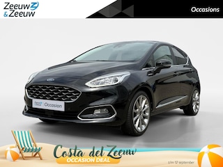 Ford Fiesta 1.0 EcoBoost Hybrid Vignale | Dealer onderhouden | NL auto | Adaptief cruise control | BLIS | Winter pack | Parkeersensoren voor en achter | Achteruitrijcamera | 17" lichtmetalen velgen | Draadloos opladen mobiel | Privacy glas |