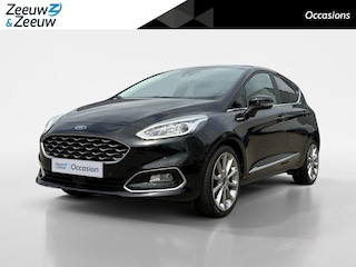 Ford Fiesta 1.0 EcoBoost Hybrid Vignale | Dealer onderhouden | NL auto | Adaptief cruise control | BLIS | Winter pack | Parkeersensoren voor en achter | Achteruitrijcamera | 17" lichtmetalen velgen | Draadloos opladen mobiel | Privacy glas |
