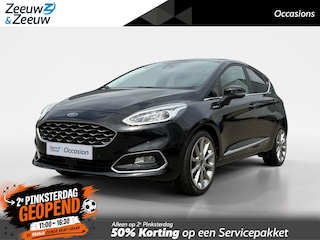 Ford Fiesta 1.0 EcoBoost Hybrid Vignale | Dealer onderhouden | NL auto | Adaptief cruise control | BLIS | Winter pack | Parkeersensoren voor en achter | Achteruitrijcamera | 17" lichtmetalen velgen | Draadloos opladen mobiel | Privacy glas |