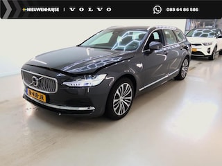 Volvo V90 2.0 T6 Plug-in hybrid AWD Core Bright | Long Range | Adaptieve Cruise Control | Lederen Bekleding | Stoel-/Stuurverwarming | Standverwarming | Parkeercamers | Trekhaak |