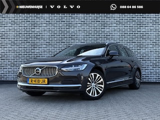 Volvo V90 2.0 T6 Plug-in hybrid AWD Core Bright | Long Range | Adaptieve Cruise Control | Lederen Bekleding | Stoel-/Stuurverwarming | Standverwarming | Parkeercamers | Trekhaak |