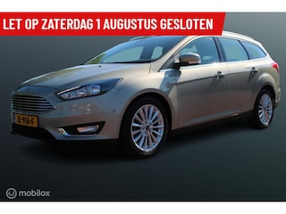 Ford Focus Wagon 1.0 Ecoboost 125 PK Titanium, 43000 KM !!, Navi, Pdc voor + achter, Cruise, Clima, Donker glas,