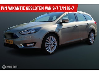 Ford Focus Wagon 1.0 Ecoboost 125 PK Titanium, 43000 KM !!, Navi, Pdc voor + achter, Cruise, Clima, Donker glas,