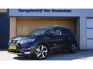 Nissan Qashqai 1.3 DIG-T 160pk Automaat Tekna Pano.Dak Leder 360-View 19inch LM LED *NL auto* 1e eigenaar 32690km!