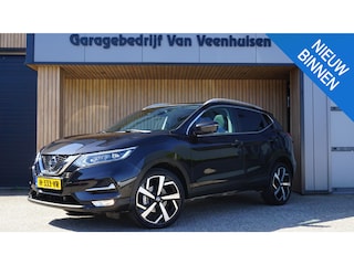 Nissan Qashqai 1.3 DIG-T 160pk Automaat Tekna Pano.Dak Leder 360-View 19inch LM LED *NL auto* 1e eigenaar 32690km!