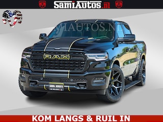 Dodge Ram Limited Night Sport High Output 540HP 706Nm | Massage + Full Option | De Meest Luxe en Volle Pick-Up in zijn Klasse | Comfortabele Dubbele Cabine met Royale 5 Zitplaatsen | BPM vrij | Nu Leverbaar uit Voorraad | Voorraad Nr 2356 - 0990