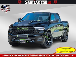 Dodge Ram Limited Night High Output 540HP 706Nm | Massage + Full Option | De Meest Luxe en Volle Pick-Up in zijn Klasse | Comfortabele Dubbele Cabine met Royale 5 Zitplaatsen | BPM vrij | Nu Leverbaar uit Voorraad | Voorraad Nr 2300 - 7689