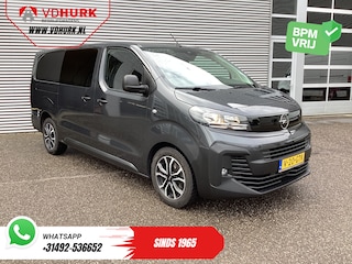 Opel Vivaro 2.0 180 pk Aut. DC Dubbel Cabine 2xSchuifdeur/ 2.5t.Trekverm./ Afn.Trekhaak/ Climate/ Carplay/ Stoelverw./ Stuurverw./ Navi/ Camera/ Cruise/ 17”LMV/ PDC