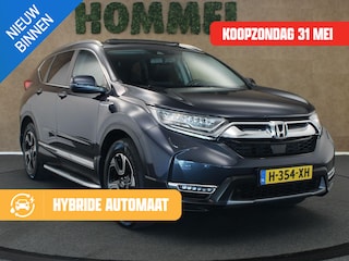 Honda CR-V 2.0 Hybrid AWD Executive - ORIGINEEL NEDERLANDSE AUTO - LEDEREN BEKLEDING - ELEKTRISCHE STOELVERSTELLING BESTUURDERSKANT - 4 WIELAANDRIJVING - PANORAMADAK - ELEKTRISCHE ACHTERKLEP - HEAD UP DISPLAY - VOLLEDIG  HONDA DEALER ONDERHOUDEN - TREEPLANKEN - NAVIGATIE - ONDERZIJDE VOORRUITVERWARMING - STUURVERWARMING- 4 SEIZOENENBANDEN