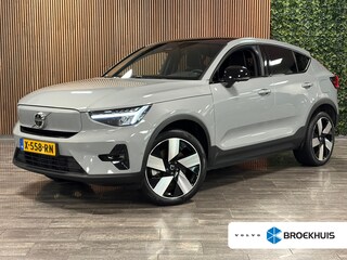 Volvo C40 Single Motor Extended Range Ultimate 82 kWh | 98% SoH | Trekhaak | All Season banden | 360° Camera | Harman Kardon | Adaptieve Cruise Control | Bestuurdersstoel elektrisch geheugen | Stoel en Stuurwielverwarming | 20 Inch | Passagiersstoel elektrisch | Microtech / alcantara bekleding met wit stiksel en bies | Zitting verlenging voorstoelen | Panoramadak | Pilot Assist | BLIS Dode Hoek Detectie | Warmtepomp | Google Infotainment | Keyless Drive | Verlichtingspack 2 | Parkeersensoren voor+achter | Privacy Glass | Elektrisch bedienbare achterklep | Breedstralers in voorbumper | Draadloos telefoon opladen | DAB Radio | Apple Carplay/Android Auto | Volvo On Call met mobiele App functie | Vapour Grey Metallic |