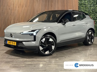 Volvo EX30 Single Motor Extended Range Plus 69 kWh | Trekhaak | Stoel en Stuurwielverwarming | Adaptieve Cruise Control | Harman Kardon | Parkeercamera | Pilot Assist | BLIS Dode Hoek Detectie  | 19 Inch | Keyless Drive | Parkeersensoren voor+achter | Google Infotainment | Elektrisch bedienbare achterklep | Extra getint glas achter | Electronic Climate Control 2-Zone | Indigo - Textiel / Nordico bekleding | Warmtepomp | DAB Radio | Apple Carplay/Android auto | Volvo On Call met mobiele App functie | Vapour Grey Metallic |