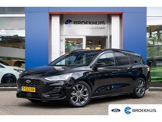 Ford Focus Wagon 1.0 EcoBoost Hybrid ST Line X | 155pk! | Trekhaak | Cruise adaptief | Stuur/stoel/voorruit verwarming | Apple Carplay/Android Auto | Apple Carplay/Android Auto|telefoonintegratie premium | Cruise control adaptief met Stop&Go en stuurhulp | Elektrisch bedienbare achterklep met sensorsturing
