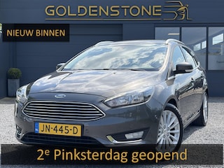Ford Focus Wagon 1.0 Titanium 1e Eigenaar,Dealer Onderhouden,125pk,Navi,Trekhaak,6 Bak,Clima,Cruise,Lm velgen,Pdc V+A,N.A.P,Apk tot 06-2027