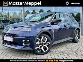 Renault 5 Comfort Range Techno 52 kWh 150PK | V2G | Pack Winter | All Seasons | Titanium daklijst | 18Inch Chrono | Two-Tone | Stoel+Stuurverwarming | Navigatie | Climate Control | Apple CarPlay/Android Auto