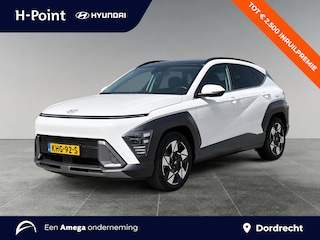 Hyundai Kona Premium Sky 1.6 GDI HEV 141pk | SCHUIF/KANTELDAK | FULL LED | PREMIUM LEDER | ADAPTIVE CRUISE | 360° CAMERA | STOELVERW. + KOELING |