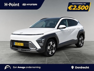 Hyundai Kona Premium Sky 1.6 GDI HEV 141pk | SCHUIF/KANTELDAK | FULL LED | PREMIUM LEDER | ADAPTIVE CRUISE | 360° CAMERA | STOELVERW. + KOELING |