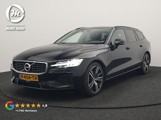 Volvo V60 T6 Twin Engine AWD R-Design 340pk Dealer O.H. | Adaptive Cruise | Camera | Harman / Kardon | Lederen Sportstoelen Memory & Verwarmd | Keyless | Blis | Apple Carplay | Navigatie | DAB | 19"L.M | Plug In Hybrid |