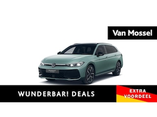 Volkswagen Passat Variant 1.5 eHybrid R-Line Edition 272PK | Navigatie | Apple carplay | Adaptieve cruise control | Climate control | 360 camera | Side assist | Trekhaak | IQ-matrix verlichting | Stuur en Stoelverwarming | Achterbank verwarmbaar | Verwarmbare voorruit | Elektrisch verstelbare bestuurderstoel | Keyless | Sfeerverlichting | 19"inch Leeds velgen | Elektrische klep | Lederen bekleding | Harman Kardon audio | Heads-up display | Bagageruimte pakket |