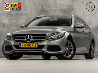 Mercedes-Benz C-klasse 180 Sport Automaat (NAVIGATIE, LEDER, CAMERA, STOELVERWARMING, SPORTSTOELEN, GETINT GLAS, ELEKTISCHE ACHTERKLEP, TREKHAAK, NIEUWE APK, NIEUWSTAAT)