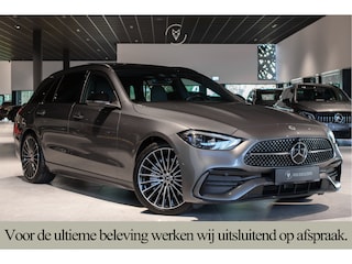 Mercedes-Benz C-klasse Estate 300 d AMG Night|ACC|Keyless|360°|Stoelkoeling|Pano|Standkachel|Sfeerverlichting|19"|LED|Trekhaak