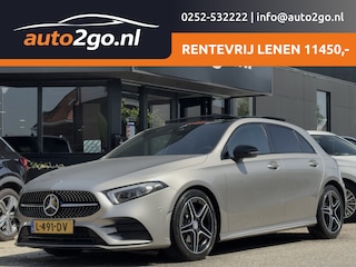 Mercedes-Benz A-klasse 180 AUT7 AMG-LINE.PANODAK PANODAK LEDER NAVI CAMERA VIRTUAL-DASH APPLE-CARPLAY LED LMV PDC
