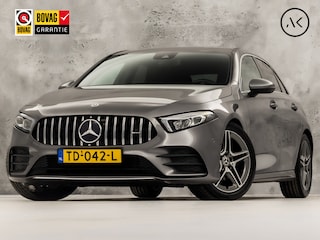 Mercedes-Benz A-klasse 200 AMG Sport 163Pk Automaat (GROOT NAVI, SFEERVERLICHTING, CAMERA, LEDER, STOELVERWARMING, SPORTSTOELEN, GETINT GLAS, LANE ASSIST, NIEUWE APK, NIEUWSTAAT)
