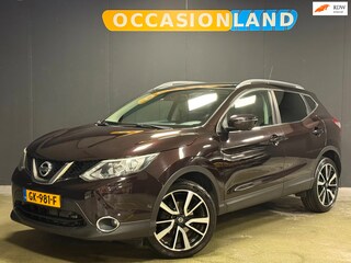 Nissan Qashqai 1.2 Tekna|PANO|360CAM|TREKHAAK|LEDER|KEYLESS|CRUISE|STOELV|DODEHOEK|BLUETOOTH|19INCH|