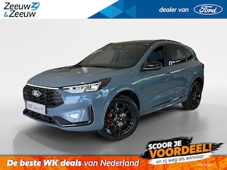 Ford Kuga 2.5 PHEV BlueCruise Edition | 5000,- Voordeel | 0,99% Rente | ZEER COMPLEET! | Handsfree Rijden | 2100kg Trekgewicht | BLISS | Trekhaak | Elek. Panoramadak | Elek. Stoel/Stuur/Voorruitverwarming | B&O | 20'' LMV |