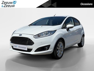 Ford Fiesta 1.0 EcoBoost Titanium | Dealer onderhouden | NL auto | Voorruitverwarming | Parkeersensoren voor en achter | Navigatie | Bluetooth | Cruise control | 16" lichtmetalen velgen | Privacy glas |