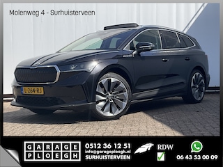 Skoda Enyaq iV 80 Soh 91% Carplay Pano.dak Trekhaak Adap.Cruise HUD Stoelverw+Ventilatie Leer BOMVOL!