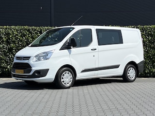 Ford Transit Custom 290 2.0 TDCI L1H1 Ambiente DC, DUBBEL CABINE, AIRCO, PARKEERSENSOREN, TREKHAAK
