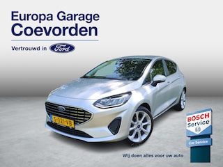 Ford Fiesta 1.0 EB 125PK Hybrid Titanium Automaat | WINTERPACK | LED | CRUISE | CARPLAY NAVI | SENSOREN ACHTER |