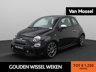 Fiat 500 1.4 T-Jet Abarth Turismo 595 | 165PK | LEER | 17'' Lichtmetalen Velgen | Apple Carplay / Android Auto | Navigatie | Virtual Cockpit | Climate Control |