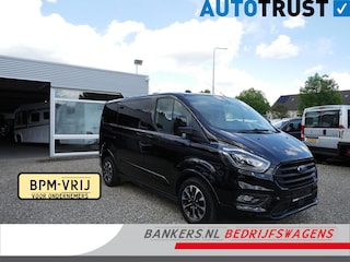 Ford Transit Custom 2.0 TDCI 185PK, L1H1, Sport, Dubbel Cabine, Airco, 2 x Schuifdeur
