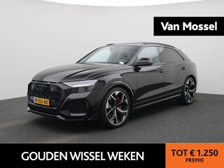 Audi Q8 RSQ8 4.0 TFSI quattro | RS-SPORTSTOELEN MET MASSAGE | KERAMISCHE REMMEN | HD MATRIX LED-KOPLAMPEN | RS SPORTUITLAAT | BANG & OLUFSEN | SOFT CLOSE | STOELVERKOELING & VERWARMING VOOR | HEAD-UP | PANO-SCHUIFDAK