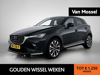 Mazda CX-3 2.0 SkyActiv-G 120 GT-M | TREKHAAK | LEER | CAMERA | NAVIGATIE | HEAD-UP | STOEL-STUURWIELVERWARMING | BOSE AUDIO