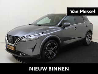 Nissan Qashqai 1.3 MHEV Xtronic Tekna | Panoramadak | Apple Carplay/Android | cruise control adaptief met Stop&Go en stuurhulp | Cold Pack | lichtmetalen velgen 19" | navigatiesysteem full map | voorstoelen verwarmd |