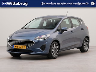 Ford Fiesta 1.0 EcoBoost Hybrid Titanium | Apple Carplay | Connected services | Bluetooth | Spraakbediening | Parkeersensoren achter | Cruise control | Airco |