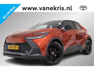 Toyota C-HR 2.0 Plug-in Hybrid 220 Dynamic, Zwarte 18" inch velgen & Logo's, Oranje Accenten en Remklauwen, Stuur & Stoelverwarming!