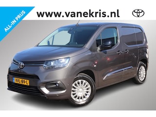 Toyota Proace City Prof 50 kWh, Bijrijdersstoel en 2e schuifdeur, Laadvloer, Camera, Lat om Lat, BSM, Sensoren, Apple Carplay/Android Auto, 3-Fase, Climate & Cruise control!