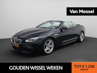 BMW 6-serie Cabrio 640i High Executive | WORDT VERWACHT | Automaat | M-Pakket | Achteruitrijcamera | Parkeersensoren | Harman/Kardon | Stoelverwarming |