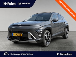 Hyundai Kona Premium Sky 1.6 GDI HEV 141pk | SCHUIF/KANTELDAK | FULL LED | PREMIUM LEDER | ADAPTIVE CRUISE | 360° CAMERA | STOELVERW. + KOELING |