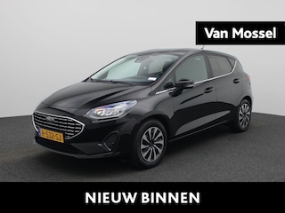 Ford Fiesta 1.0 EcoBoost Hybrid Titanium X | Carplay | Navigatie | Achteruitrijcamera | Trekhaak | All Weather | B&O Sound | Draadloos Opladen | Cruise Control |